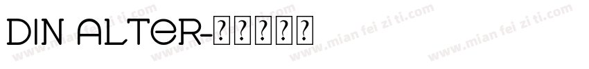 din alter字体转换